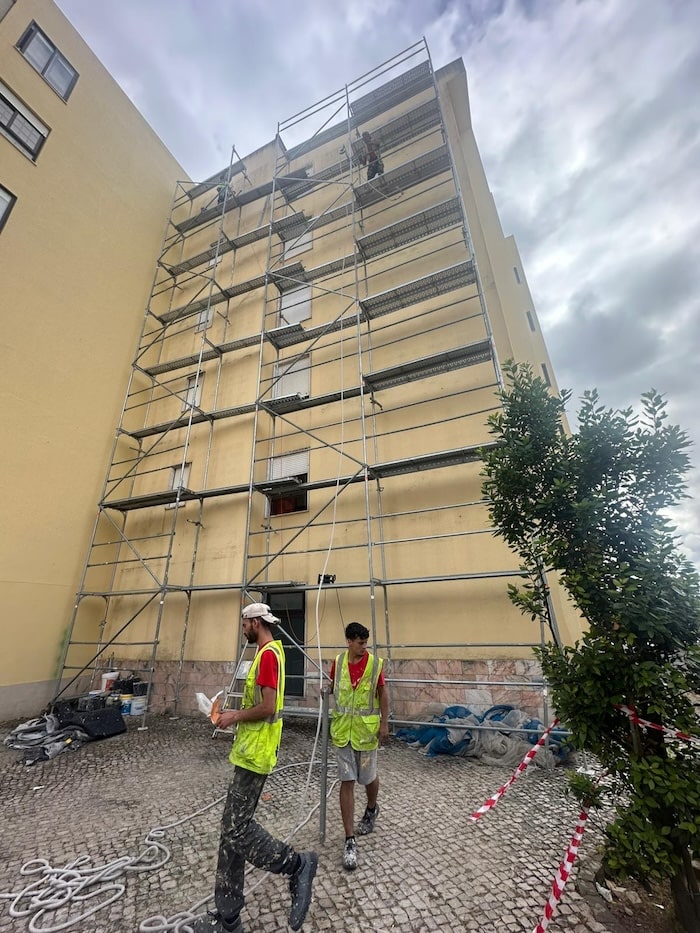 predio Alenquer montagem de andaimes